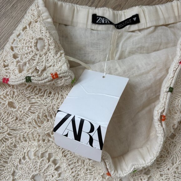 Zara Embroidered Strapless Dress - Picture 2 of 3